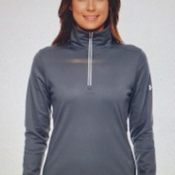 Ladies UNDER ARMOUR Qualifier Quarter-Zip Athletic Jacket, Large - Picture 1 of 10